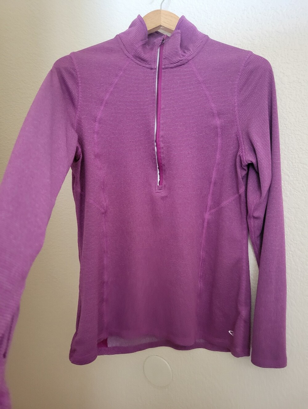 Champion Women's Purple Quarter-Zip Active Top